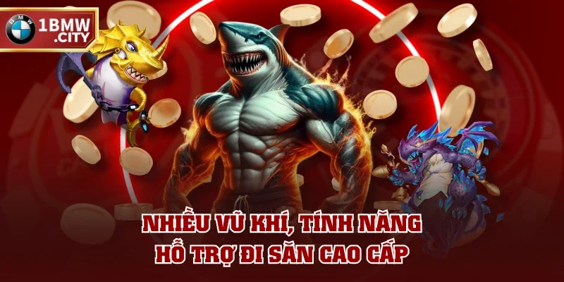 Nhiều vũ khí, tính năng hỗ trợ đi săn cao cấp Nhiều vũ khí, tính năng hỗ trợ đi săn cao cấp